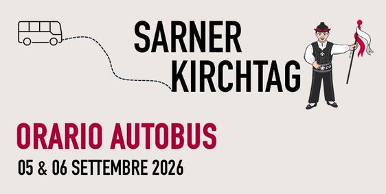In occasione del Sarner Kirchtag, la tradizionale sagra patronale della Val Sarentino, sabato 5 e domenica 6 settembre 2026, verrà potenziata l’offerta di trasporto pubblico tra Bolzano e la Val Sarentino. (Foto: USP/altoadigemobilità)