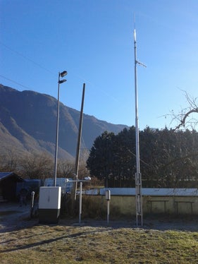 Einer der Hot-Spots: Wetterstation in Gargazon (Foto: LPA/Landesamt für Meteorologie und Lawinenwarnung)