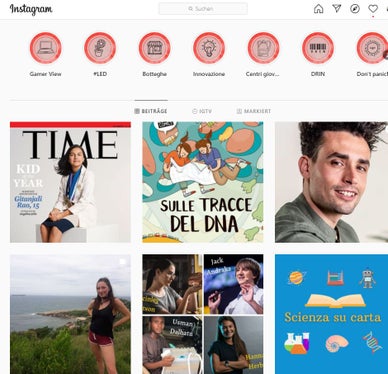 Wissenschaft: Extra-Rubriken auf den italienischen Social Media für die Jugend. (Foto: LPA)