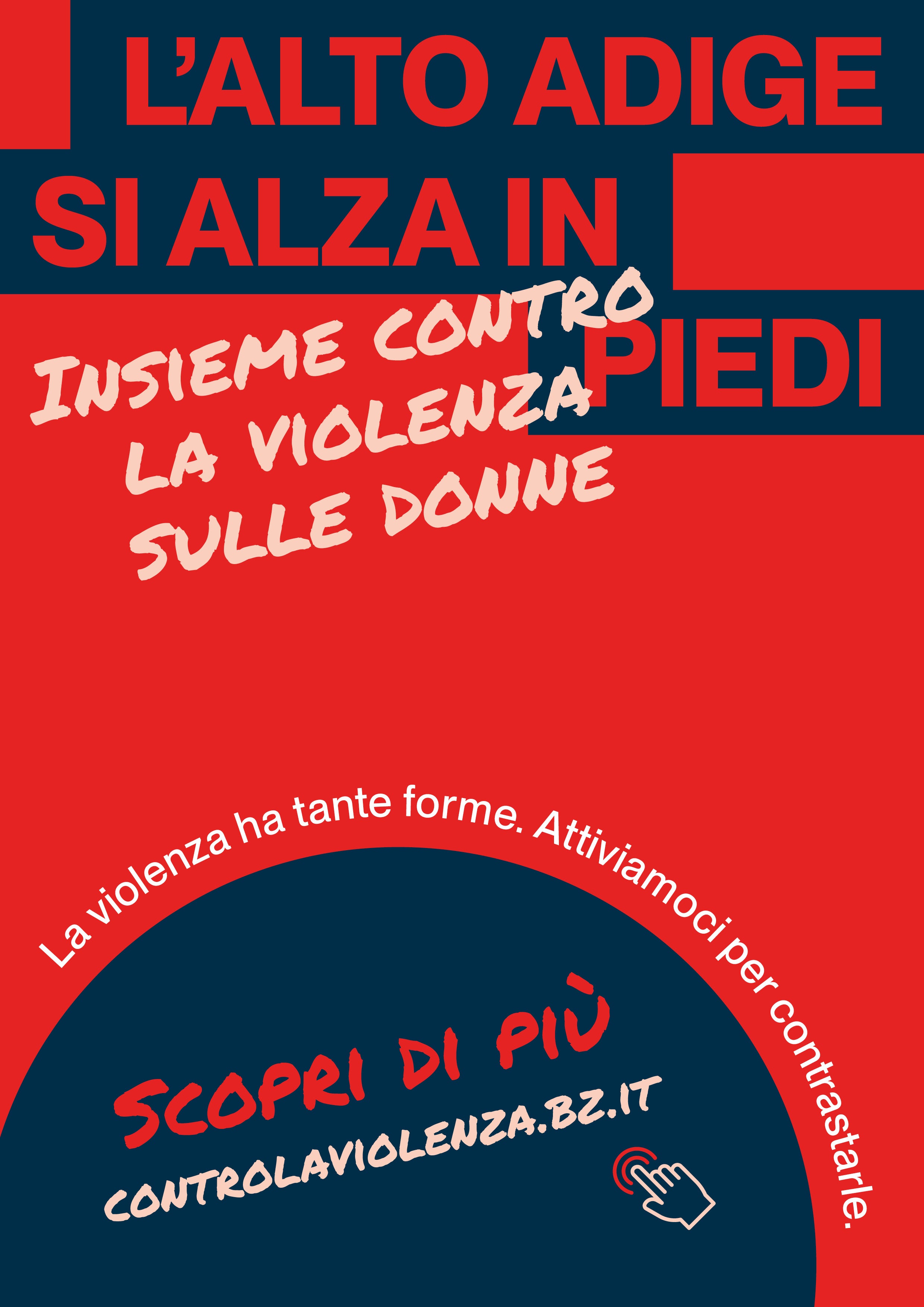 L'Alto Adige si alza in piedi è il motto scelto per la campagna contro la violenza sulle donne. (Foto: USP/Servizio donna)