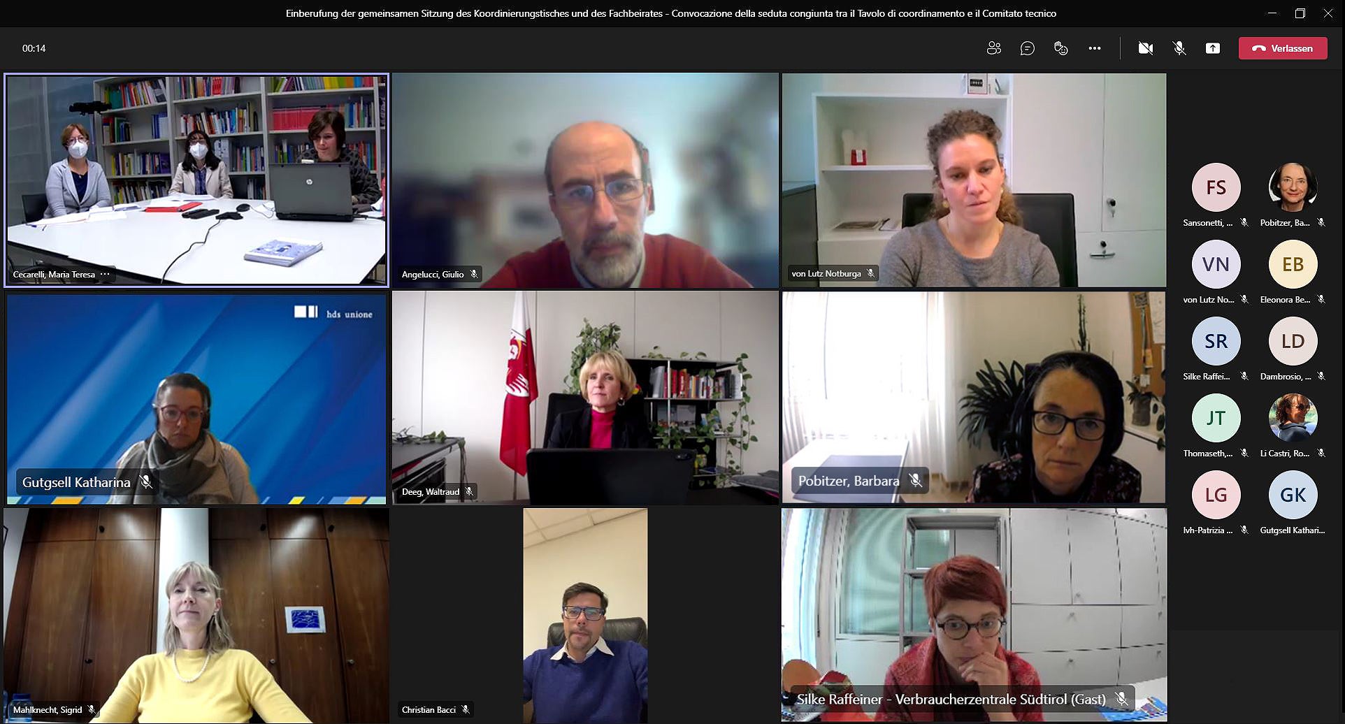 In einer gemeinsamen Videokonferenz von Koordinierungstisch und Fachbeirat wurde unter anderem über die anstehenden Arbeitsschwerpunkte diskutiert. (Foto: LPA)