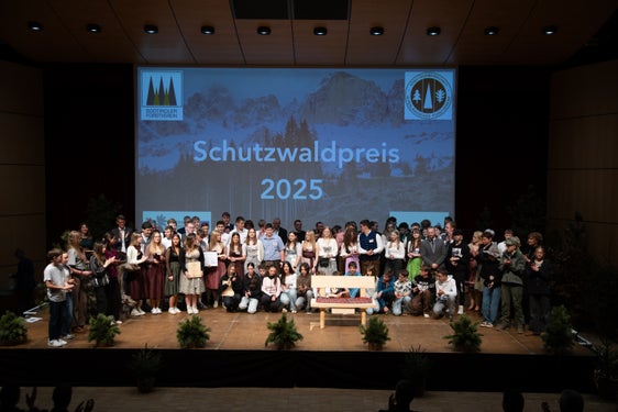 In Brixen wurde am 14. März der Schutzwaldpreis 2025 verliehen. (Foto: LPA/Landesabteilung Forstdienst/Matthias Gritsch)