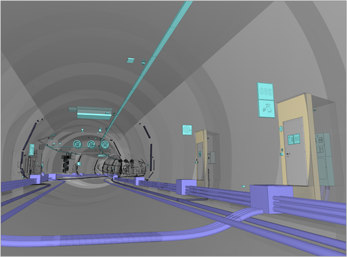 “La progettazione dell'equipaggiamento tecnico della galleria è stata effettuata utilizzando la nuova metodologia BIM (ovvero Building Information Modelling). (Foto: ASP/Ufficio Infrastrutture)