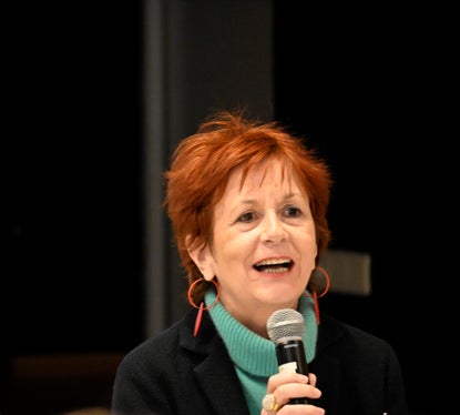 Projektkoordinatorin Martha Stecher der Landesdirektion deutschsprachige Berufsbildung: Konzeptentwicklung der Schulsozialarbeit und personelle Aufstockung durch die ESF-Finanzierung gelungen. (Foto: LPA/Landesdirektion deutschsprachige Berufsbildung)