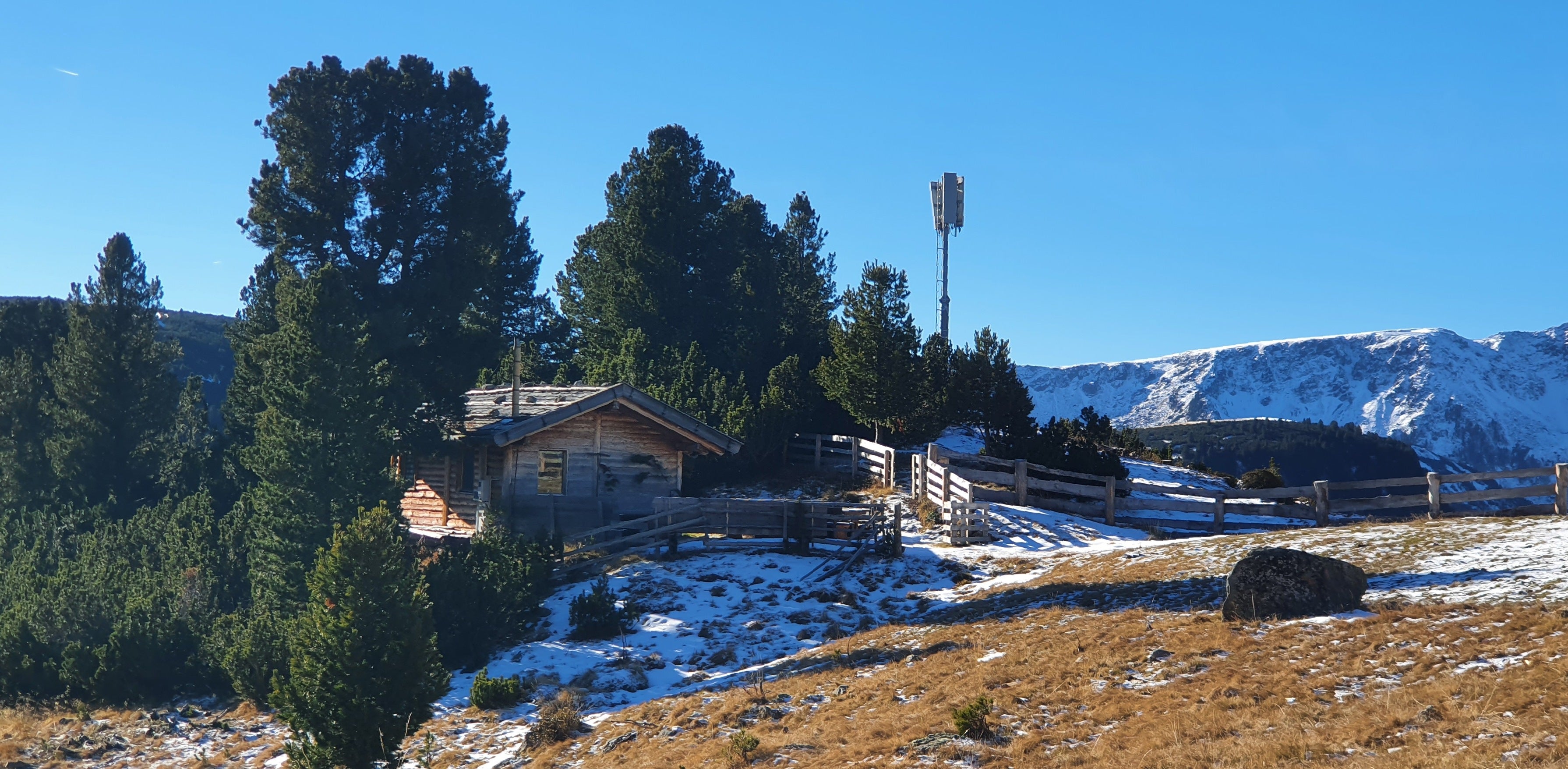 Un'immagine dell'impianto attualmente esistente sulla Getrumalm a Sarentino. (Foto: ASP/RAS)