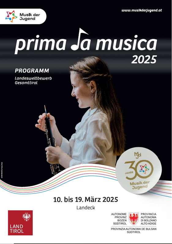 l concorso "Prima la musica" di quest'anno è iniziato il 10 marzo a Landeck in Tirolo, con la partecipazione di circa 290 giovani musicisti altoatesini. (Foto: USP)