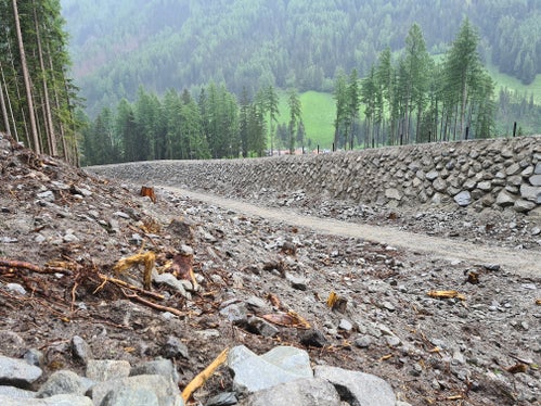 Messa in sicurezza del rio di Valle a San Giacomo in Valle Aurina (Foto: ASP/Ufficio sistemazione bacini montani Est)