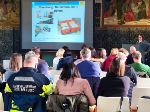 Durante la giornata informativa è intervenuta anche la relatrice Laura Scherr, della Direzione generale degli archivi bavaresi (Monaco di Baviera). (Foto: USP/Archivio provinciale)