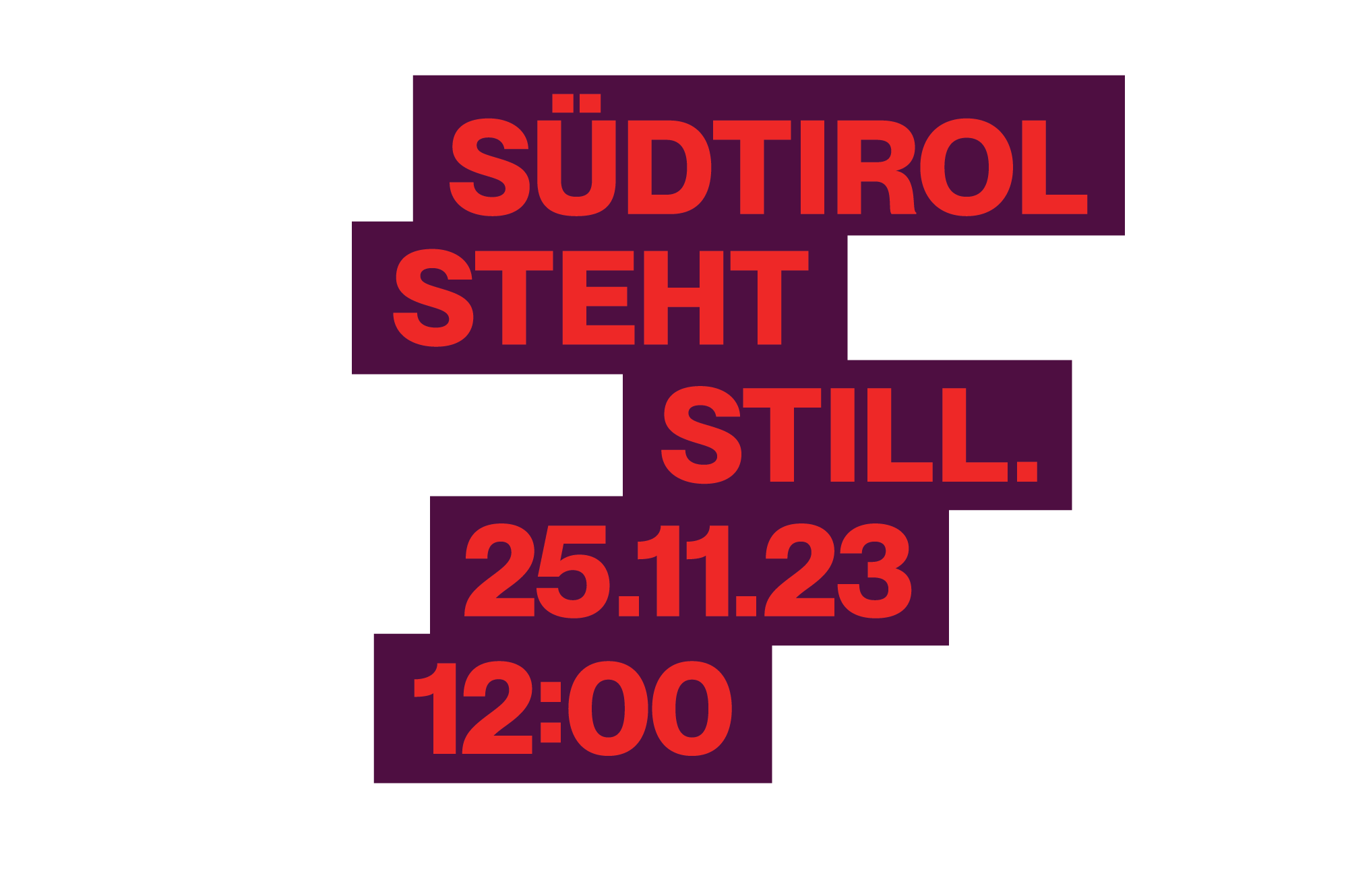 Südtirol steht still