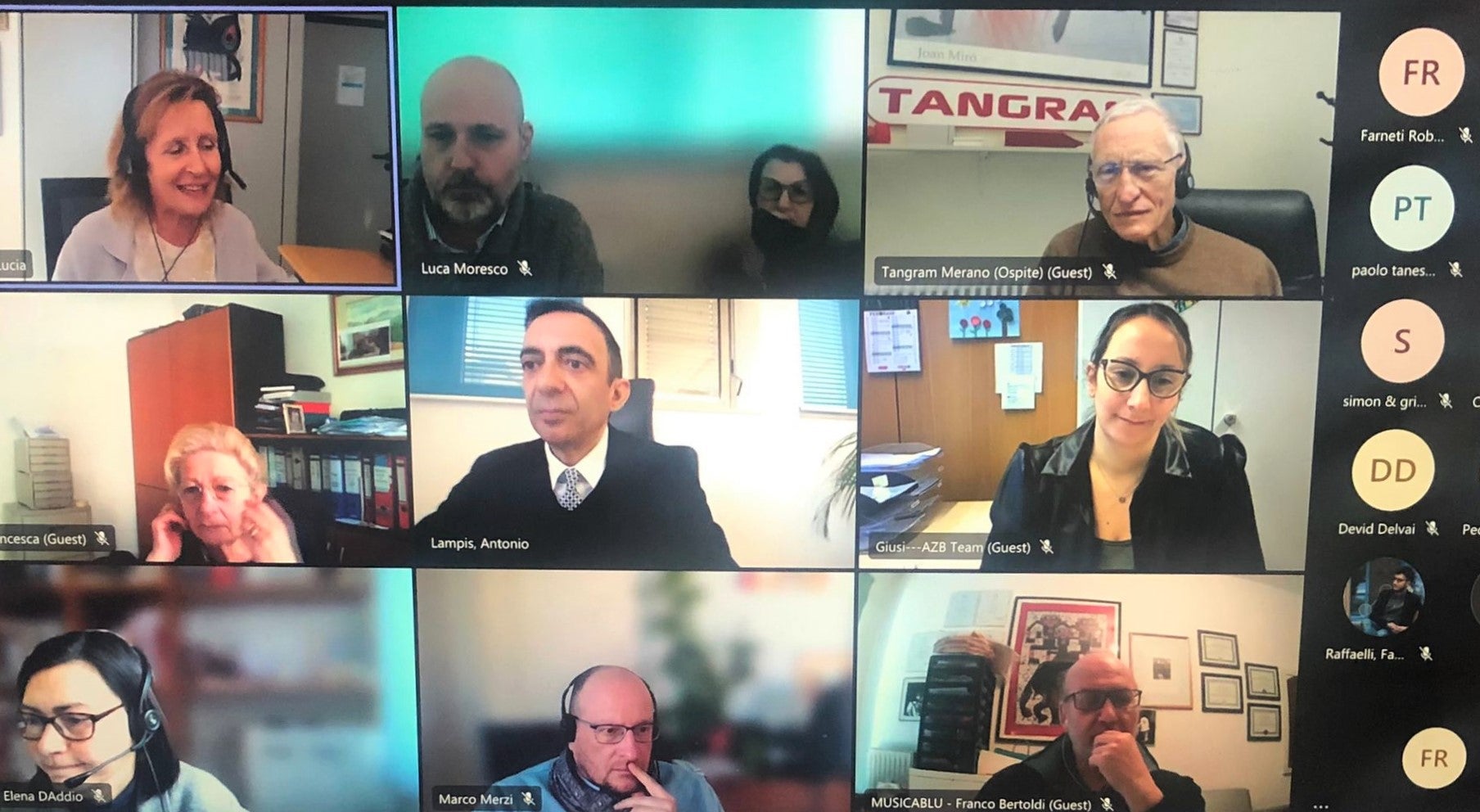 Landesrat Vettorato hat heute die Vertretenden der italienischen Weiterbildungseinrichtungen online getroffen. (Foto: LPA/Thomas Laconi)