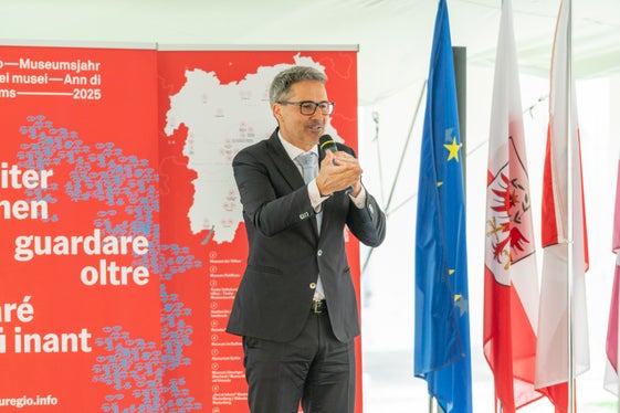 Euregio-Präsident, Südtirols Landeshauptmann&nbsp;Arno Kompatscher: Den beteiligten Museen verknüpfen die historischen Bauernaufstände mit heute brennenden Aufgaben wie Mitbestimmung, Zivilcourage oder auch der Klimakrise. (Foto: LPA/Daniel von Johnston)