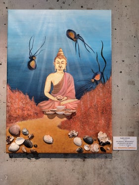 Vernissage der Jahresausstellung der Landesberufsschule für das Kunsthandwerk Cademia in St. Ulrich: Die Muschel in der Kunst von Sophia Schenk (Foto: LPA/Direktion Ladinische Bildung und Kultur)