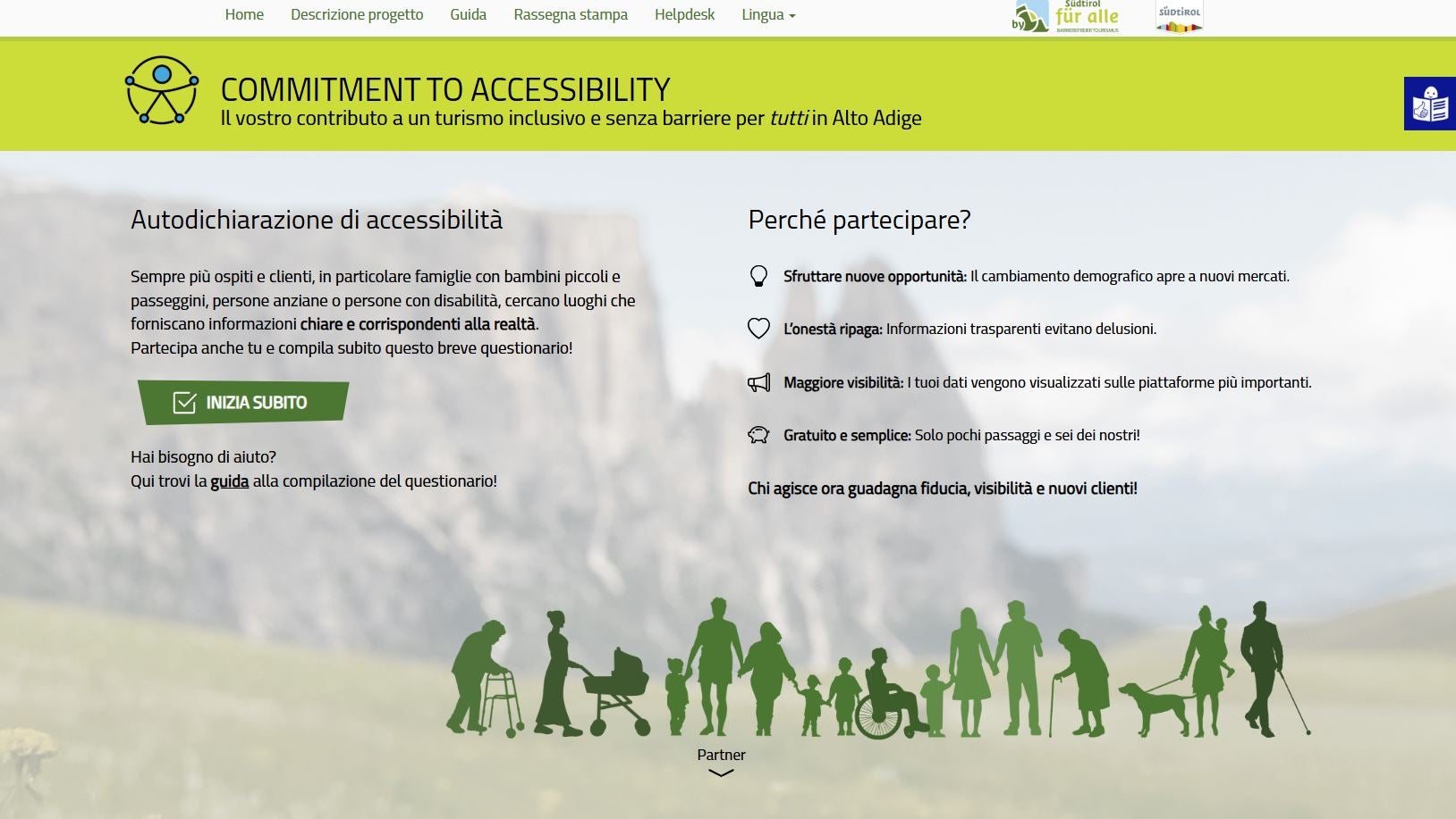 “Commitment to accessibility” (CTA) è un portale online per la registrazione e la pubblicazione d’informazioni sull'accessibilità architettonica: attività commerciali sostenibili per la partecipazione inclusiva di tutte le persone. (Foto: USP)