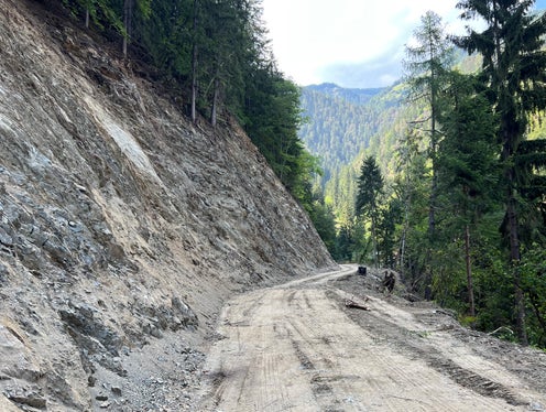La deviazione sulla strada provinciale 9 resterà attiva fino al prossimo autunno. (Foto: Ripartizione infrastrutture)
