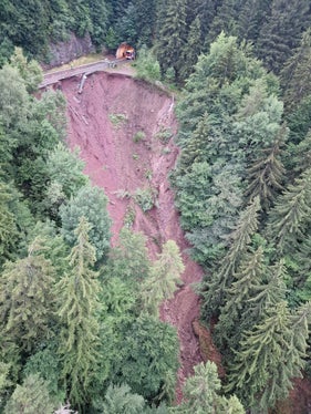 Anbruchstelle im Ursprungsbereich des Weißplatterbachs (Foto: LPA/Amt für Wildbach- und Lawinenverbauung Süd in der Agentur für Bevölkerungsschutz) 