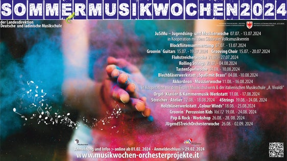 Vom 1. bis 29. Februar kann man sich online für die Angebote der Sommermusikwochen 2024 anmelden. (Foto: LPA/Landesmusikschuldirektion)