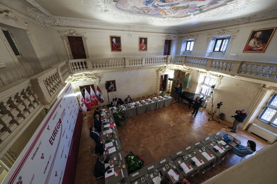 L'odierna riunione del Gruppo europeo di cooperazione territoriale, tenutasi oggi ad Ala, ha deciso che il 2025 sarà nuovamente l’anno museale dei tre territori. (Foto: Ufficio stampa Provincia di Trento)