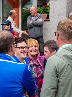 Die Special-Olympics-Südtirol-Präsidentin und ehemalige Landesrätin Martha Stocker bei der gestrigen Feier (Foto: LPA/Fabio Brucculeri)