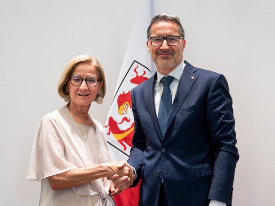 Während ihres Südtirol-Aufenthalts traf sich die niederösterreichische Landeshauptfrau Johanna Mikl-Leitner mit Landeshauptmann Arno Kompatscher zu einem Austausch. (Foto: LPA/Fabio Brucculeri)