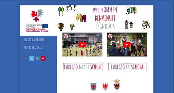 Il Presidente altoatesino Arno Kompatscher ha invitato le classi scolastiche altoatesine a partecipare al progetto. Gli alunni di una classe creando poster informativi imparano a conoscere le molte sfaccettature dell'Euregio attraverso il gioco. In questo modo si promuove la conoscenza dell'Euregio e la cooperazione transfrontaliera.