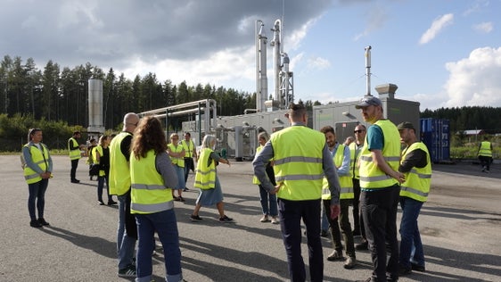 Beim sechsten grenzübergreifenden Treffen der CORE-Projektpartner im September in Schweden wurden bewährte Praktiken in der Biomüllbewirtschaftung ausgetauscht. (Foto: Landesagentur für Umwelt und Klimaschutz)