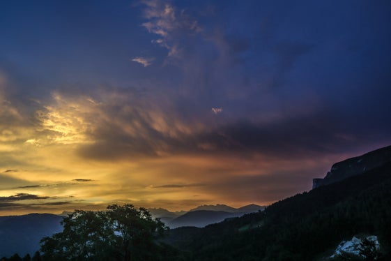 Wetterbild des Monats August 2026: Sonnenaufgang in den Dolomiten (Foto: LPA/Martin Geier)