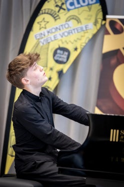 L'esibizione pianistica di Paul Herbst, del Conservatorio di Bolzano, ha ottenuto un punteggio di 100 punti. (Foto: USP/privata)