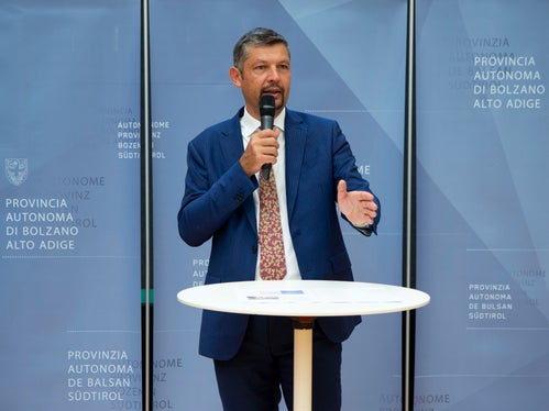 L'assessore provinciale alla Mobilità, Daniel Alfreider (Foto ASP/Fabio Brucculeri)