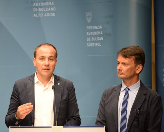 L’assessore alla scuola italiana, Giuliano Vettorato, e il sovrintendente, Vincenzo Gullotta (Foto: ASP)