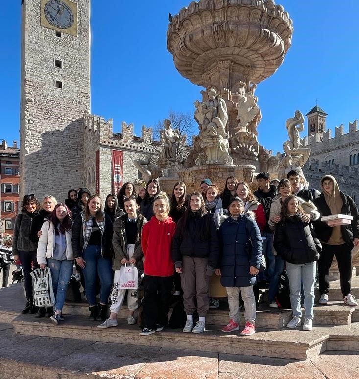 Gli apprendisti venditori delle scuole professionali provinciali Zuegg e Einaudi in visita a Trento (Foto: ASP/LBS Zuegg)