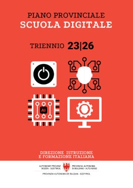La copertina del Piano provinciale per la scuola digitale (Foto: ASP/Direzione istruzione e formazione italiana)
