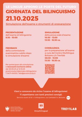 Gli esercizi sono organizzati per livello e possono essere svolti in tedesco o in italiano. Subito dopo, la commissione d'esame fornisce un feedback che fornisce preziosi suggerimenti per l'esame vero e proprio. (Fonte: Servizio esami di bi- e trilinguismo)