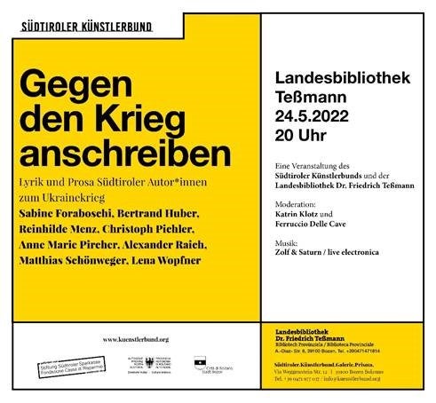 Der Flyer zur Ukraine-Veranstaltung in der Teßmann