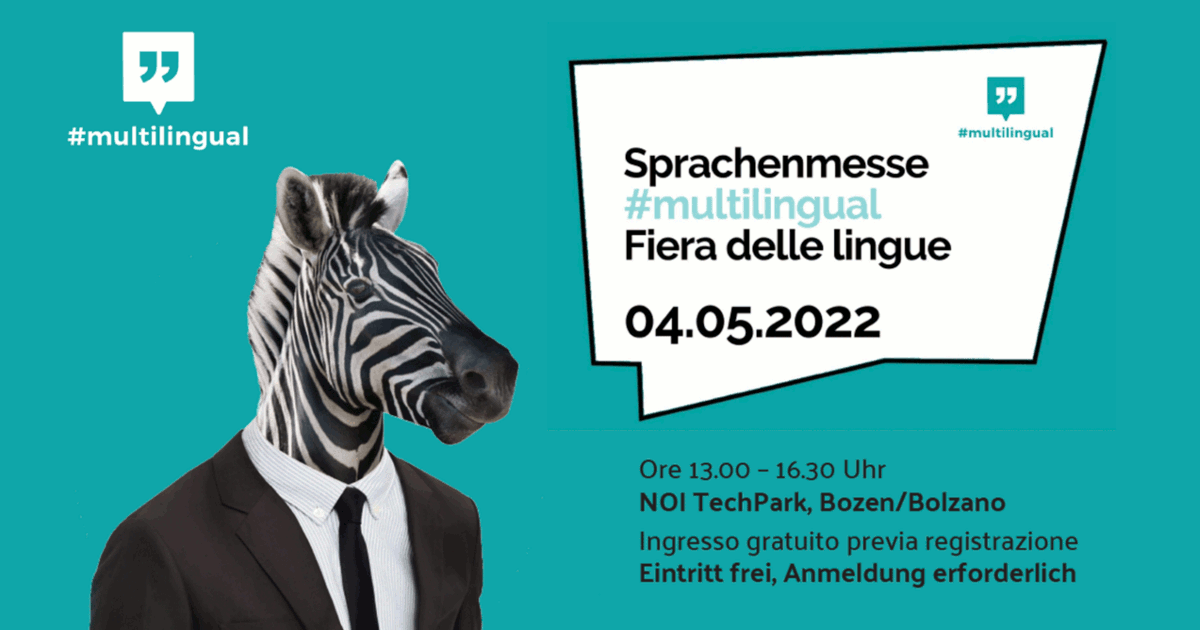 Il 4 maggio al Noi Tech Park a Bolzano prima edizione della Fiera dedicata all'apprendimento linguistico. (Foto: ASP)