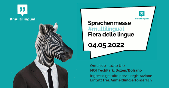 Il 4 maggio al Noi Tech Park a Bolzano prima edizione della Fiera dedicata all'apprendimento linguistico. (Foto: ASP)