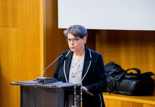 La presidente della Libera Università di Bolzano, professoressa Ulrike Tappeiner (Foto: unibz/Bampa)