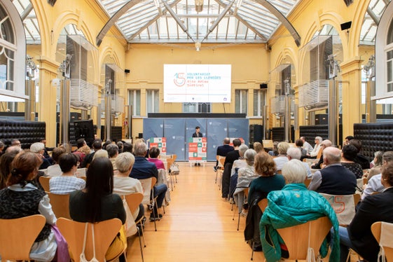 I partecipanti riuniti a Palazzo Widmann per il quindicesimo anniversario del progetto. (Foto: USP/Lucia Rose Buffa).