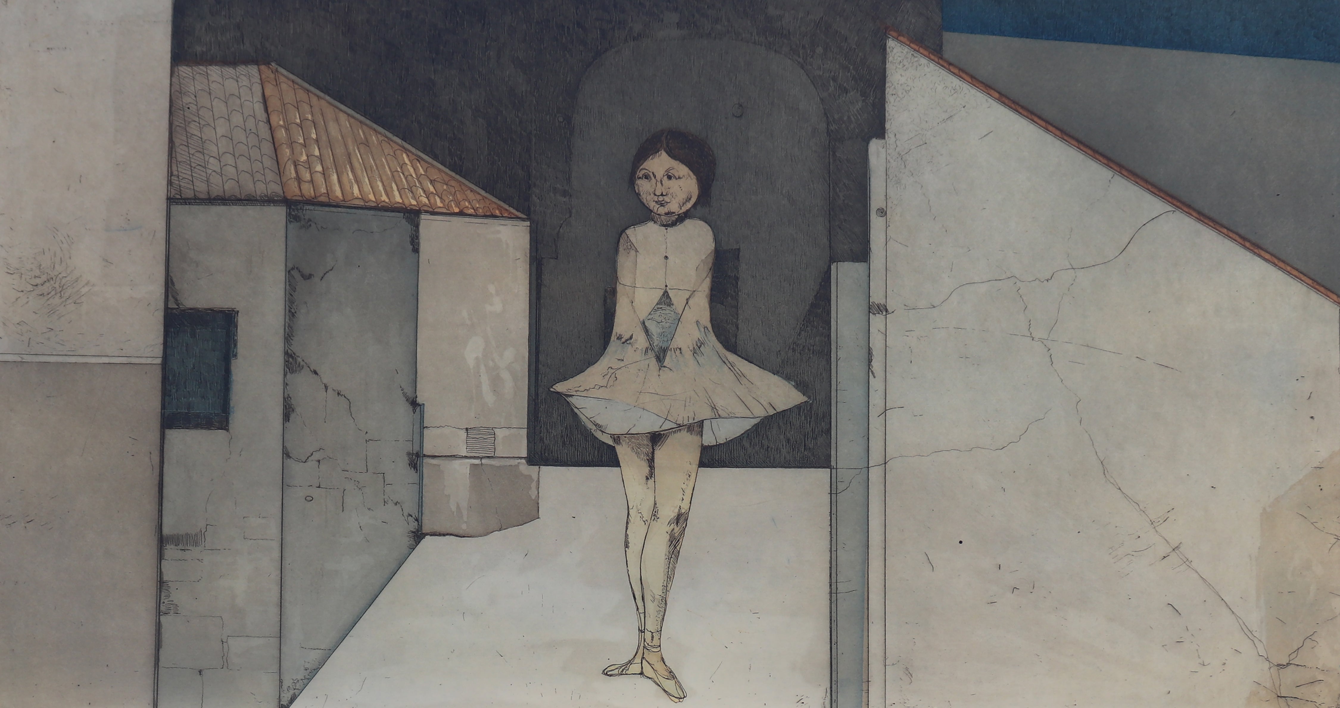 Un'opera dell'artista Karl Plattner, uno dei 100 lavori esposti alla Galleria Civica di Bolzano per celebrare il centenario dell'Associazione degli artisti altoatesini (Foto: Paola Bradamante) 