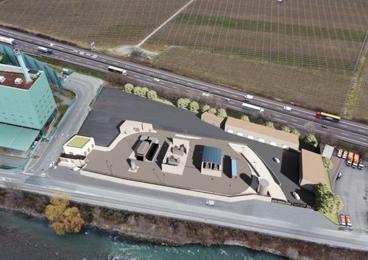 Eines der PNRR-Vorhaben in Südtirol:  Das Projekt Hydrogen Valley sieht eine Anlage zur Erzeugung von Wasserstoff in Bozen-Süd vor. Dieser soll unter anderem für den emissionsfreien Betrieb von 180 SASA-Bussen genutzt werden. (Quelle: SASA)