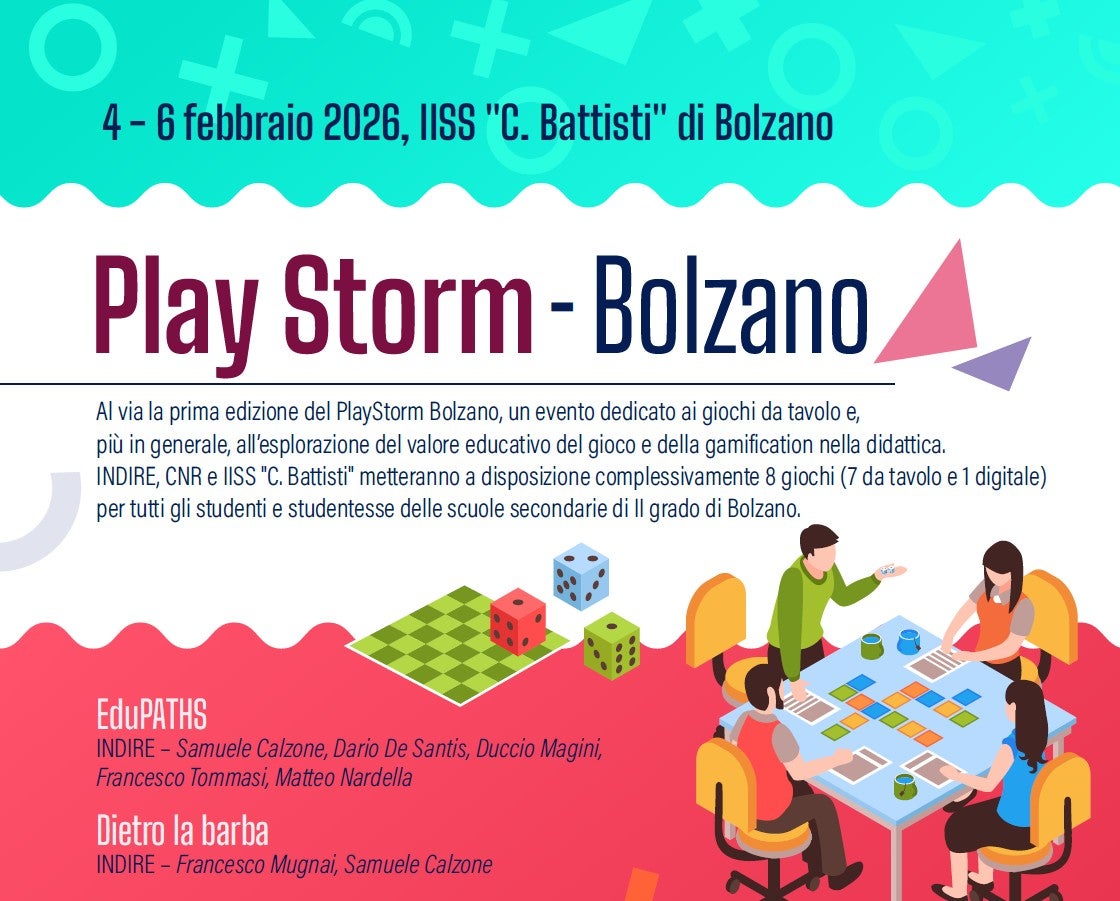 Am Sitz der italienischen Wirtschaftsoberschulen Battisti findet die erste nationale Ausgabe des Projekts Play Storm in Bozen statt. (Foto: LPA)