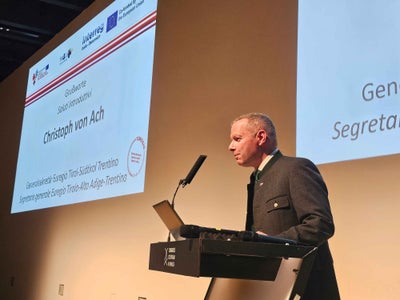 Euregio-Generalsekretär&nbsp;Christoph von Ach: Mit Fit4Co entstehen Grenzen überwindende Projekte mit konkretem Mehrwert für die Verwaltungen und die Bevölkerung. (Foto: Euregio)