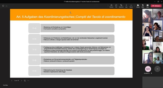 Der neu eingesetzte Koordinierungstisch zur Gewaltprävention hat heute (20. Mai) seine Tätigkeit aufgenommen. (Foto: LPA)