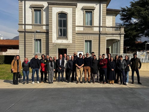 Das Kick-off-Treffen zum Projekt AlpineXR, das im Februar in Lecco stattfand. (Foto: EuracResearch)