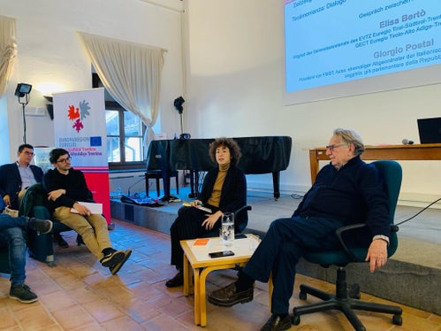 Einen Erfahrungsbericht lieferte Giorgio Postal (Foto: Euregio/Stefan Graziadei)