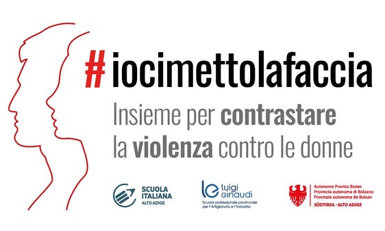 La locandina dell'iniziativa allestita grazie al contributo della Scuola professionale Einaudi e della Direzione Istruzione e Formazione italiana. Una mostra fotografica dedicata a questo rilevante tema, per la quale hanno prestato il loro volto personalità del mondo della scuola in lingua italiana. (Locandina: Scuola professionale Einaudi)