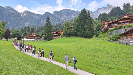 3. Etappe der Euregio-Akademie 2025 in Alpbach: Wanderung zur Bischofer-Käsalm (Foto: Euregio)