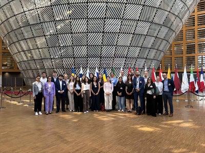 Nel corso della serie di visite alle istituzioni dell’UE era in programma anche un incontro presso la sede del Consiglio europeo. (Foto: Euregio)