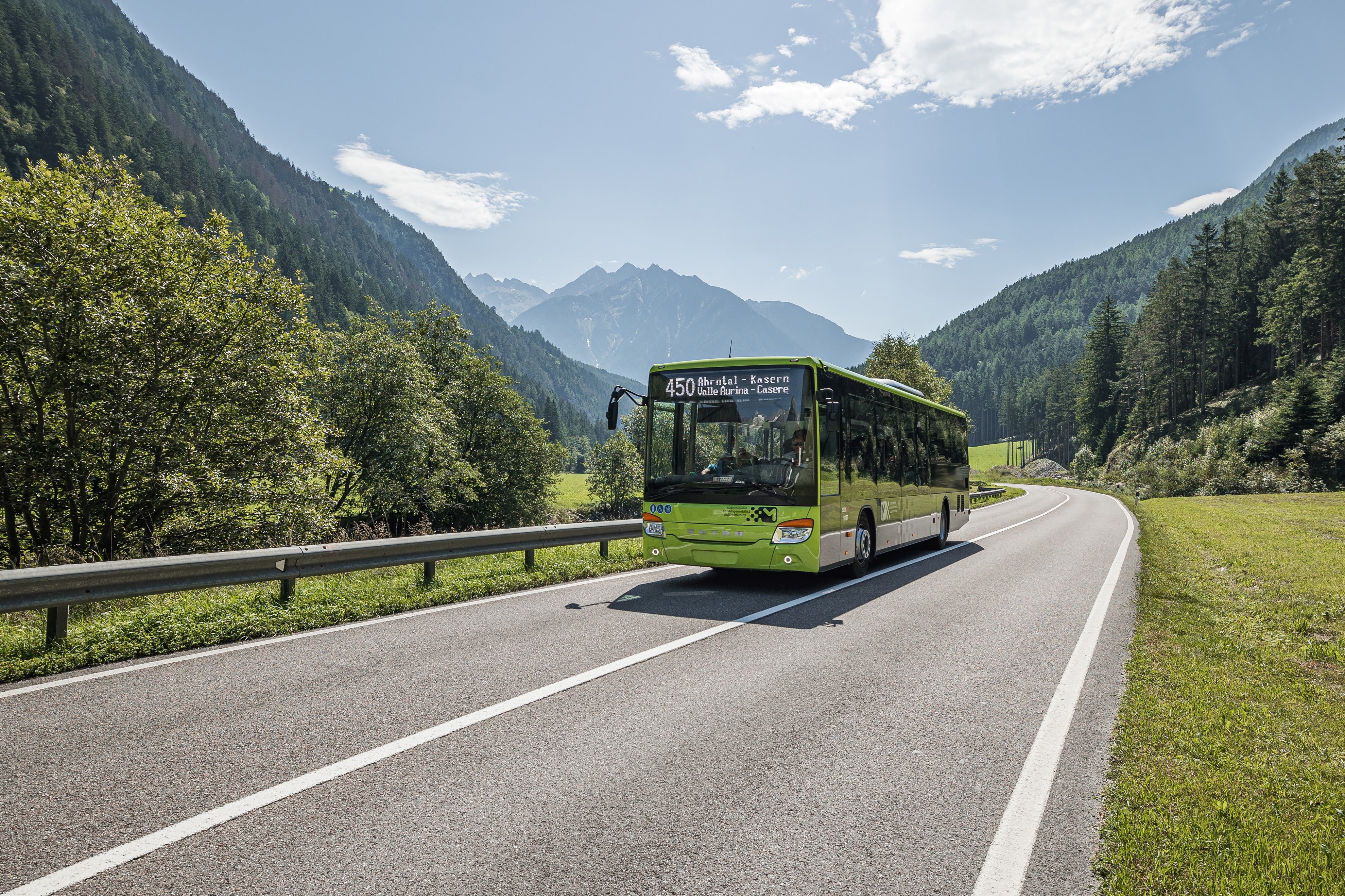 Die Buslinie 450 Bruneck – Ahrntal zählt zu den meistgenutzten in Südtirol. Ab dem 5. September können Fahrgäste auf der Linie im 15-Minutentakt bis nach St. Jakob fahren. (Foto: © TV Ahrntal - Martin Zimmerhofer)
