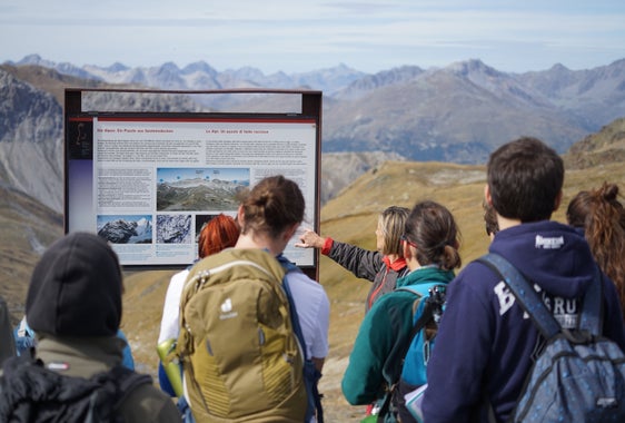 Oberschülerinnen und Oberschüler aller drei Sprachgruppen haben kürzlich am Stilfserjoch am Glaziologie-Camp teilgenommen und ihr Wissen in Sachen Klima und Gletscher vertieft. (Foto: LPA/Giuliano Bertagna)