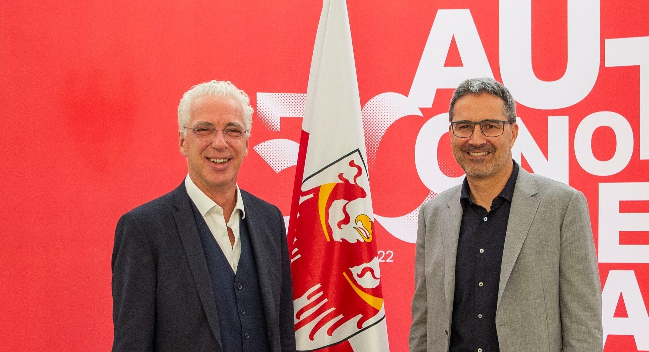 Der neue Rai-Koordinator Zeno Braitenberg hat Landeshauptmann Arno Kompatscher heute einen Antrittsbesuch abgestattet. (Foto: LPA/Fabio Brucculeri)